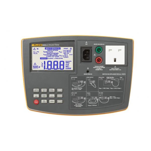 4377198 – 6200-2 UK KIT Portable Appliance Tester, Kit, Uk -FLUKE