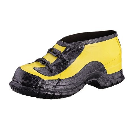 Storm Yellow Two-Buckle 20 kV Dielectric Rubber Overshoes — Size 15